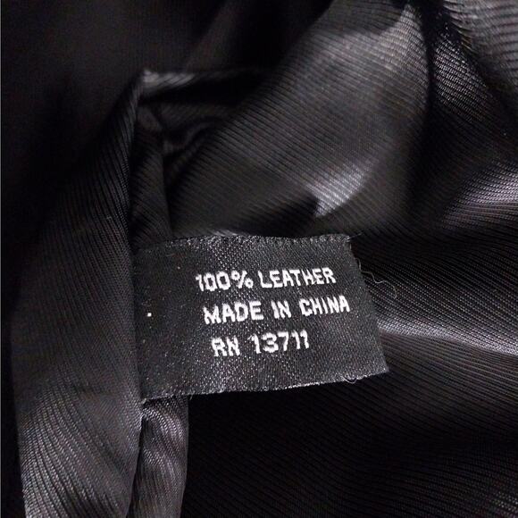 STUNNING SOFT & SUPPLE FINE GENUINE LEATHER BLACK SWING COAT, JACKET! SZ XL - Picture 12 of 13